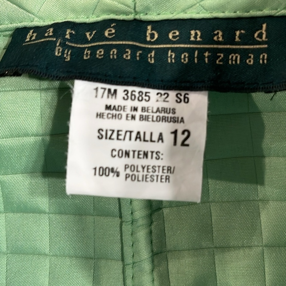 Vintage Harve Benard Quilted Lime Jacket US 12 M Chartreuse 90s - Picture 6 of 7
